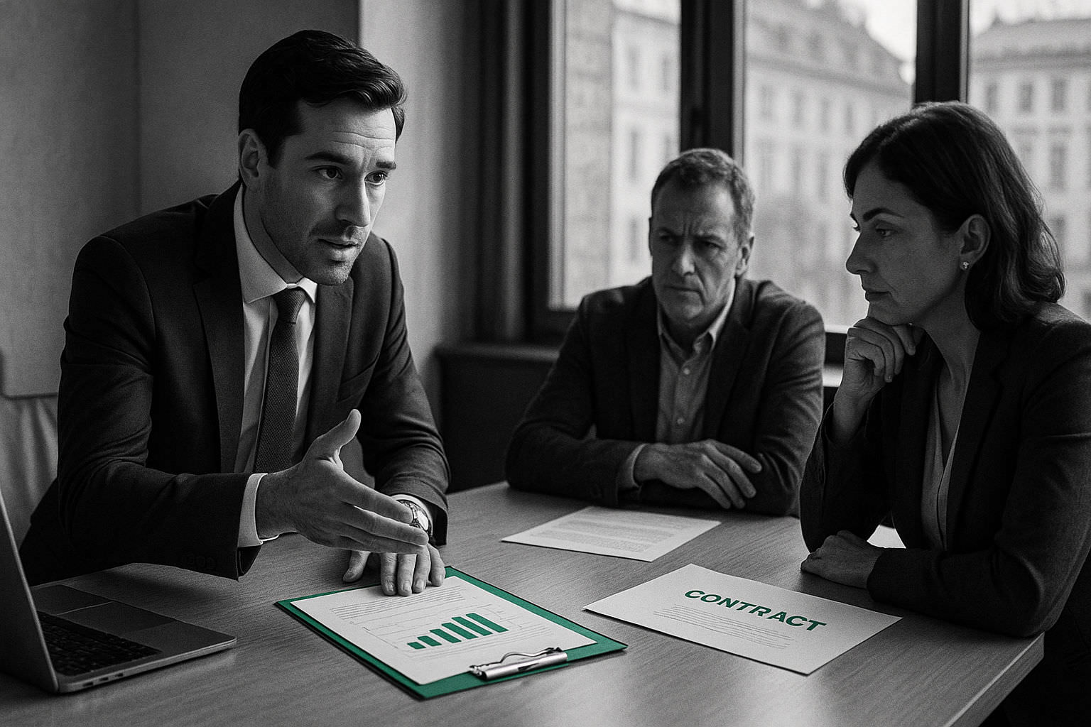 High-performing sales team in customer negotiation - Salespeople recruitment test