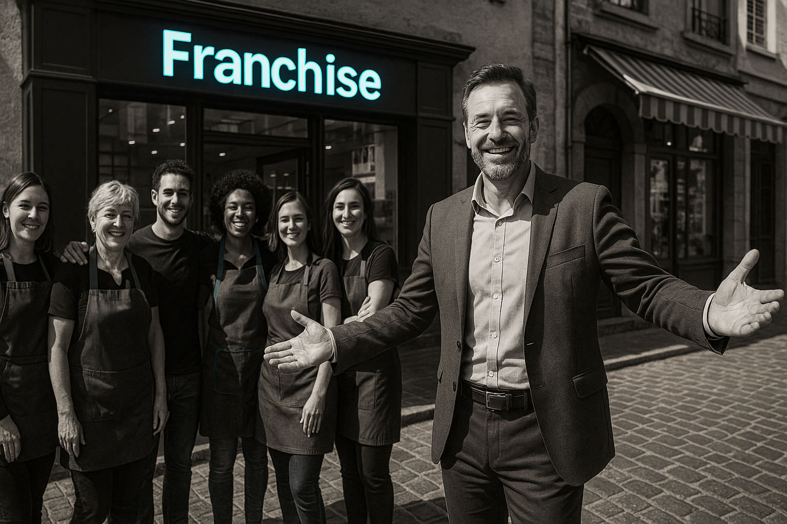 Franchiseur évaluant candidat avec test psychométrique pour sélection franchisé performant