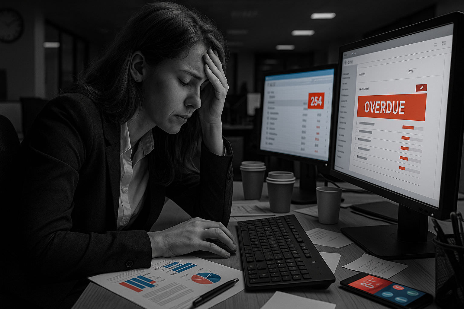 Professionnel gérant le stress au travail - test d'évaluation psychométrique
