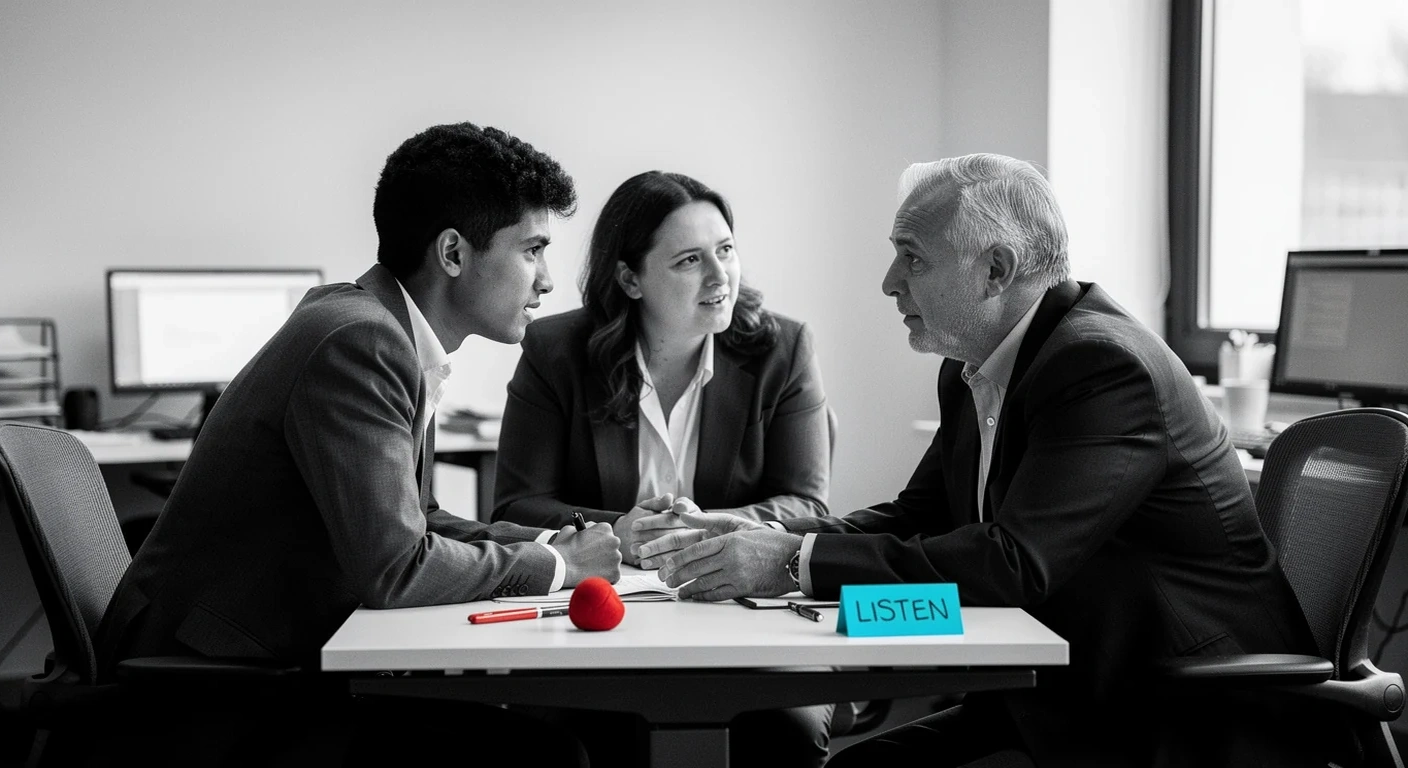 Image dune personne evaluant des competences interpersonnelles.