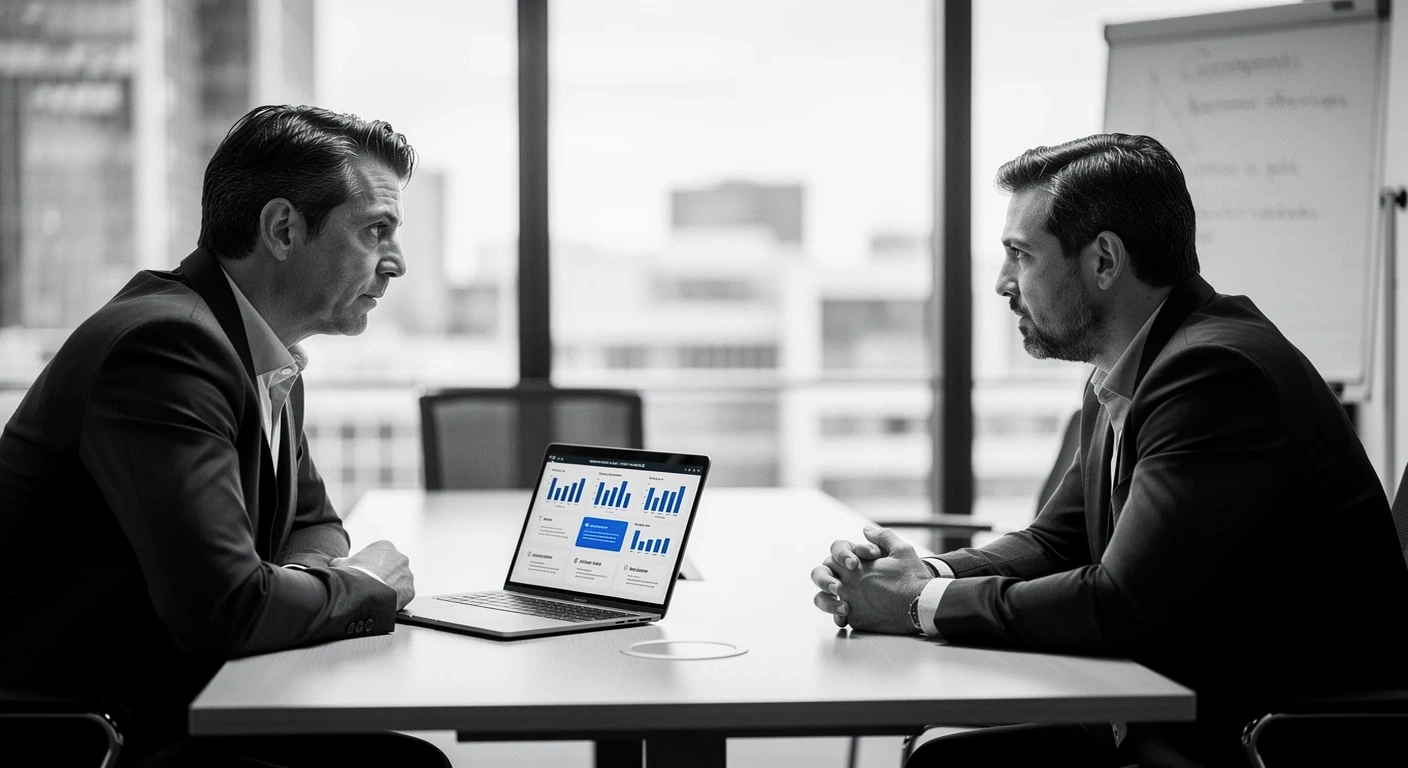 recruteur analyse resultats test psychometrique ia laptop