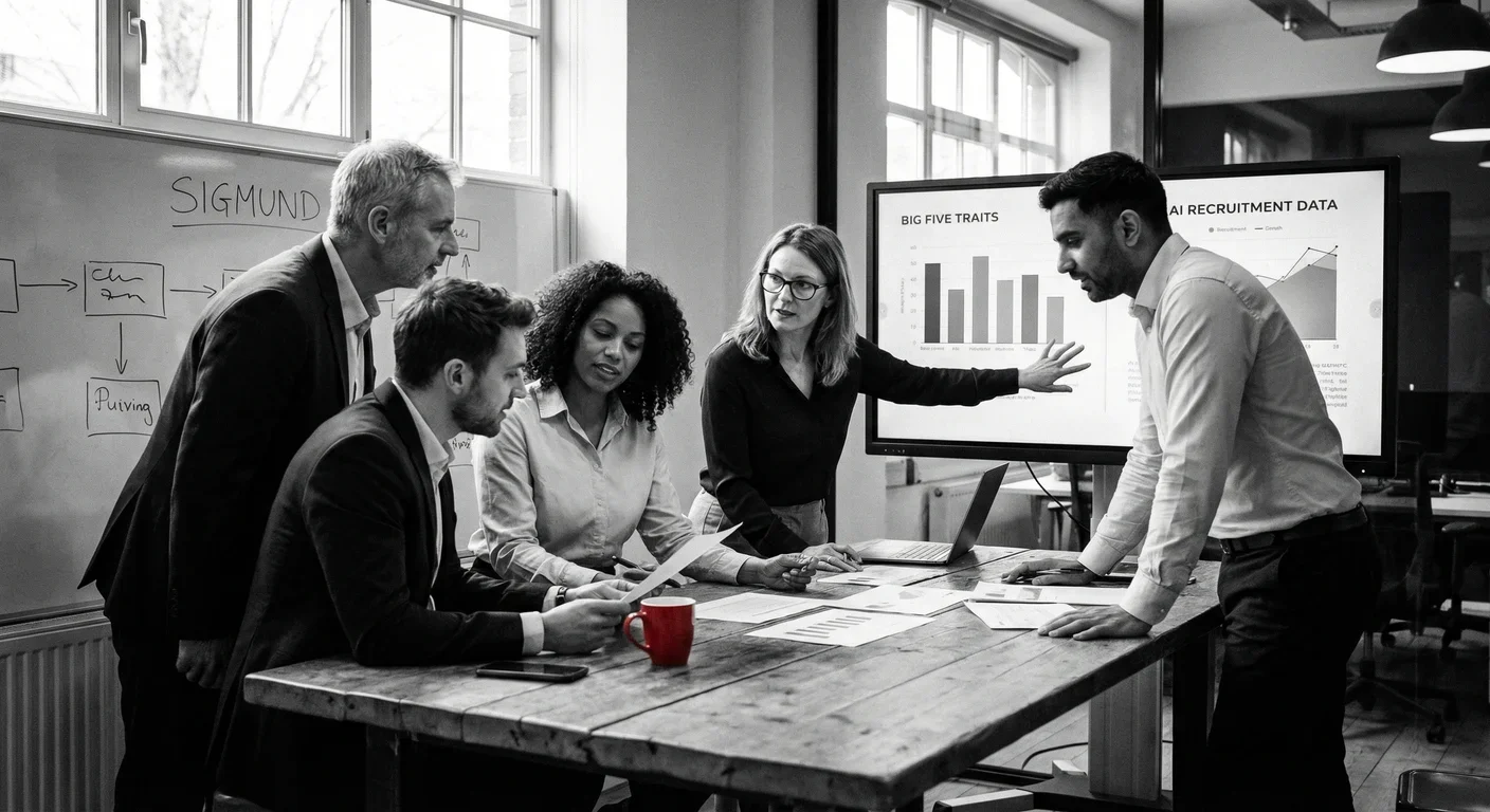 AI analyzing Big Five personality traits for HR recruitment balance