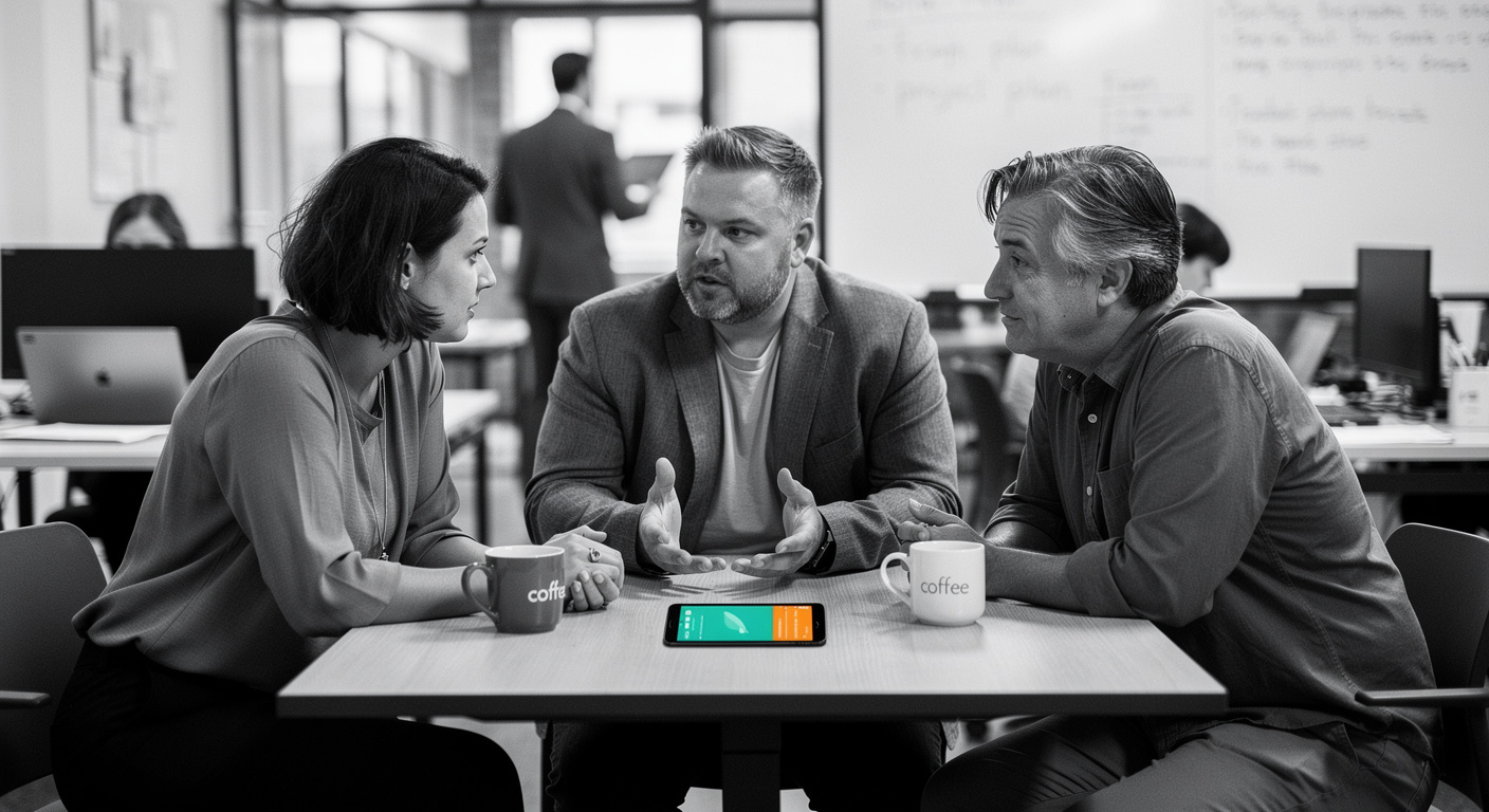 Candidat utilisant un outil d évaluation mobile