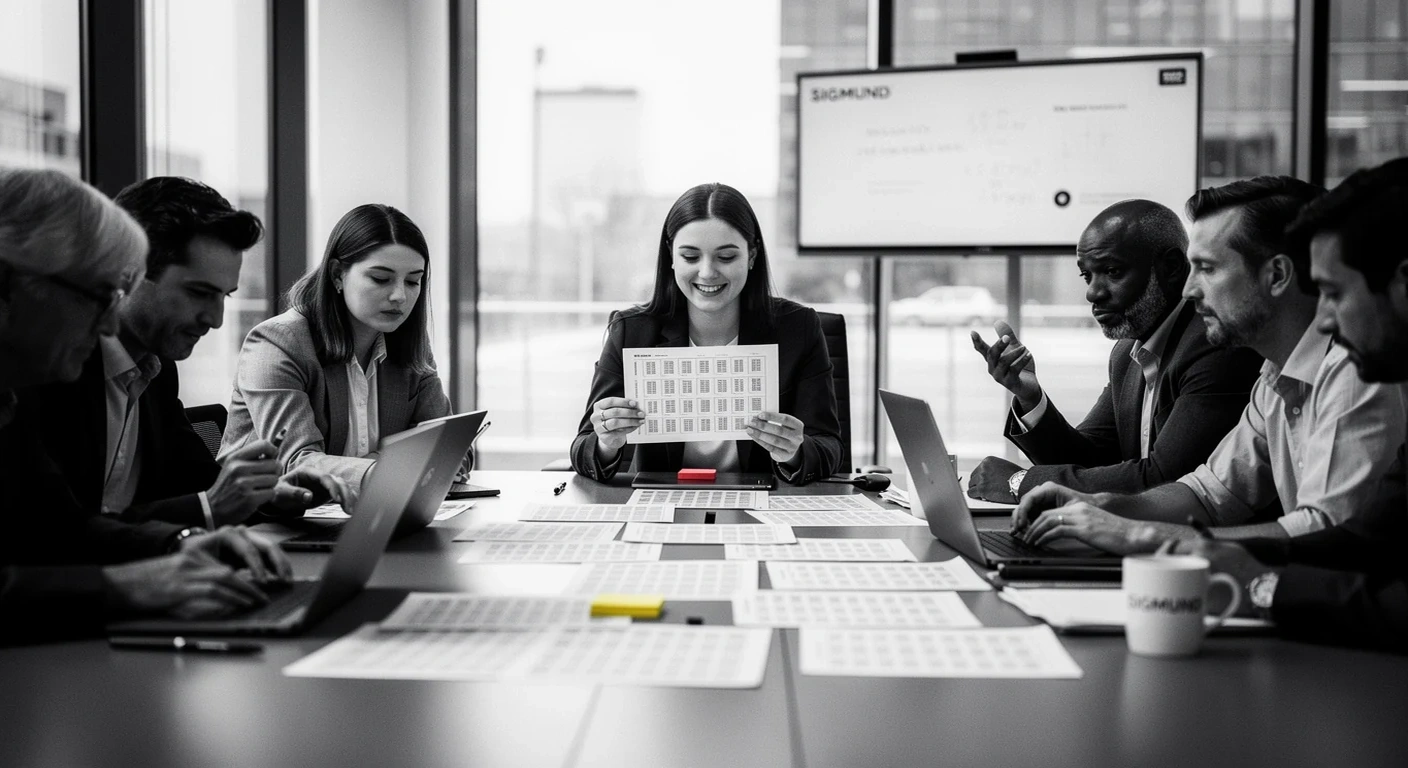 Candidats divers prenant des tests psychometriques ensemble.